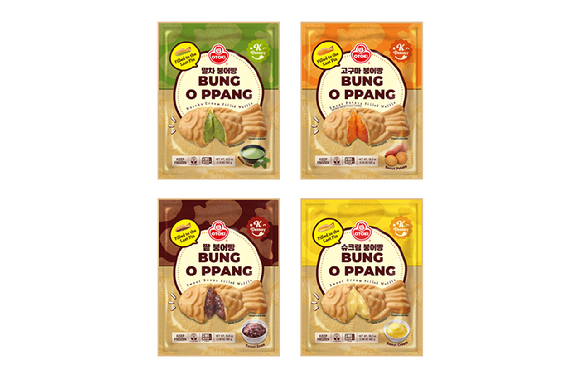 미국 수출용 붕어빵 4종. [사진=오뚜기]