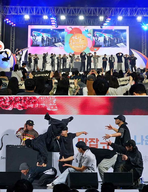 진조크루, &apos;2025 한일축제한마당&apos;서 日 고세 에잇록스와 합동 무대