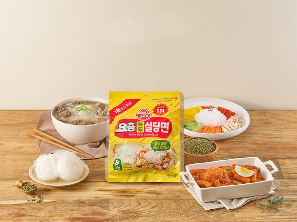 요즘 녹두실당면 연출컷. [사진=오뚜기 제공]