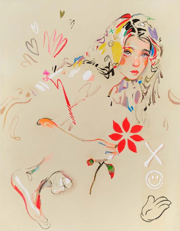 신세계면세점 온라인몰에 꽁떼비갤러리 전용관을 오픈했다. 사진은 킬드런 작가의 신작 'Ylang Ylang 2'. [사진=신세계면세점]