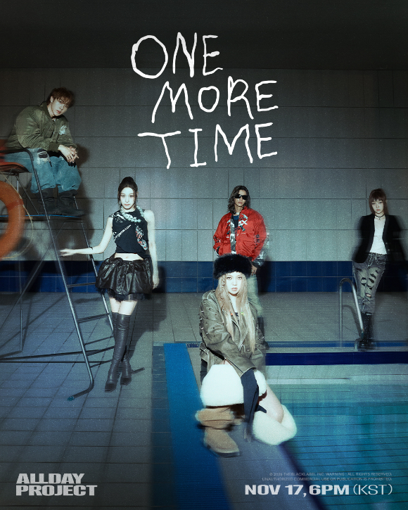 올데이 프로젝트 'ONE MORE TIME' 포스터 [사진=더블랙레이블]