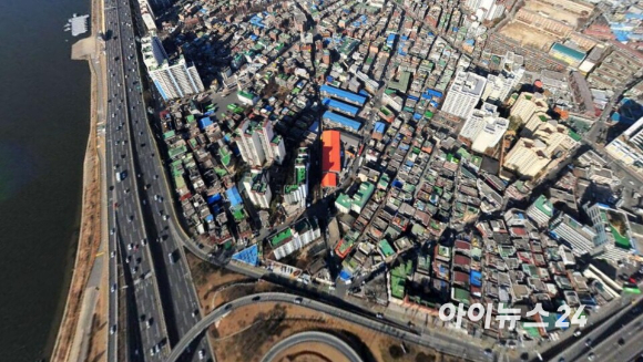 재개발 본격화를 앞둔 성수4지구 일대. [사진=김민지 기자]