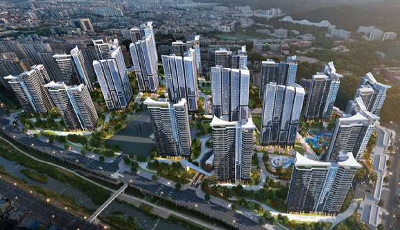 광주 학동4구역 재개발 사업 조감도 [사진=HDC현대산업개발 ]