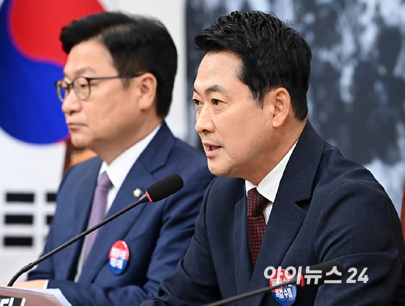 장동혁 국민의힘 당대표가 29일 서울 여의도 국회에서 열린 최고위원회의에서 발언하고 있다. [사진=곽영래 기자]