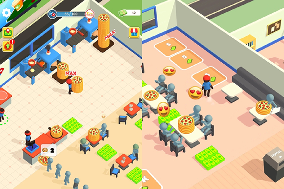 하이브리드 캐주얼 '피자레디'의 스크린샷. [사진=슈퍼센트]