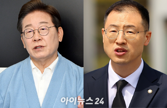 사진 왼쪽부터 이재명 더불어민주당 제21대 대통령선거 후보, 김상욱 무소속 의원 [사진=아이뉴스24 DB]