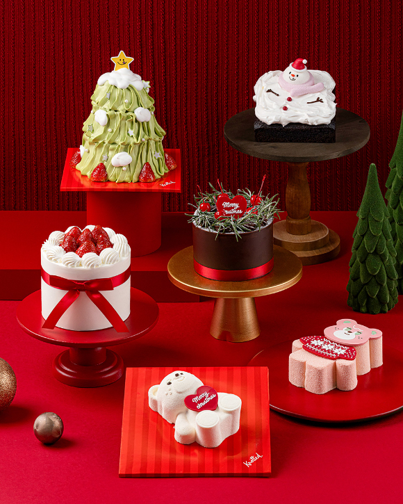 노티드 2025 홀리데이 케이크 6종. [사진=노티드]