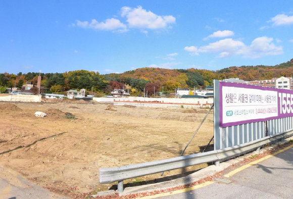 경기 남양주시 오남읍에 들어서는 '오남역 서희스타힐스 여의재 1단지' 부지. [사진=네이버지도]
