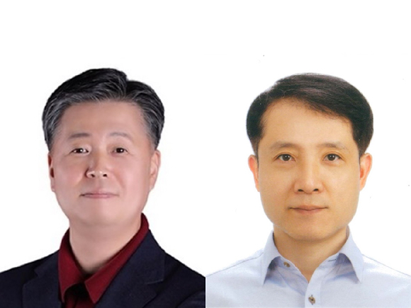 이재웅(사진 왼쪽) 디앤오 CEO, 김재문 LG경영개발원장. [사진=㈜LG]