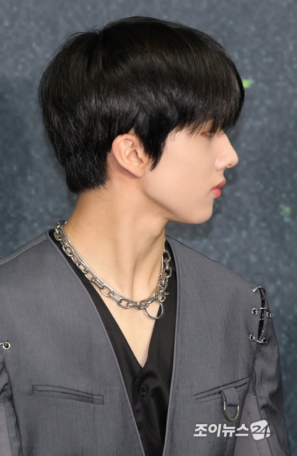 그룹 엔시티드림 지성이 8일 오후 서울 송파구 잠실 주경기장에서 열린 NCT DREAM 두 번째 단독 콘서트 'THE DREAM SHOW2 - In A DREAM'(더 드림 쇼2 - 인 어 드림) 기자회견에 참석해 포즈를 취하고 있다. [사진=정소희 기자]