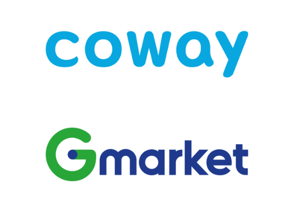 코웨이와 지마켓 CI [사진=각 사]