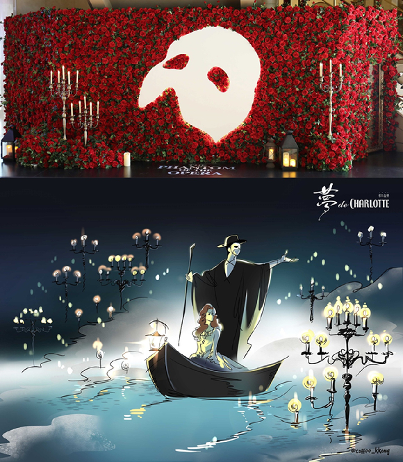  롯데엔터테인먼트가 뮤지컬 '오페라의 유령' 서울 공연 개막을 기념해 다채로운 이벤트를 준비했다. [사진=롯데컬쳐웍스]