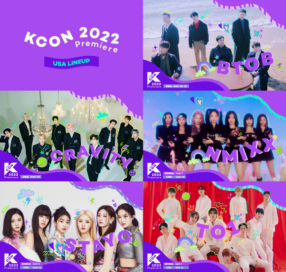 KCON2022 미국 라인업 [사진=Mnet]