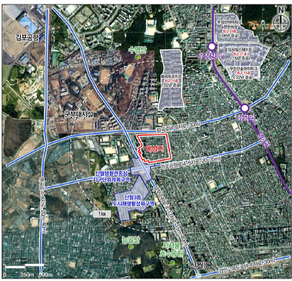 서울 양천구 신월5동 77번지 일대 위치도. [사진=한국토지주택공사(LH)]