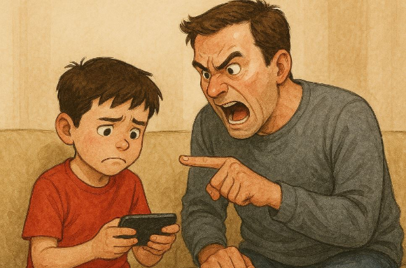 자신의 게임 캐릭터를 죽였다는 이유로 8살 아들을 폭행한 아버지가 실형을 선고받았다. 본 기사와 무관한 이미지. [사진=챗GPT]