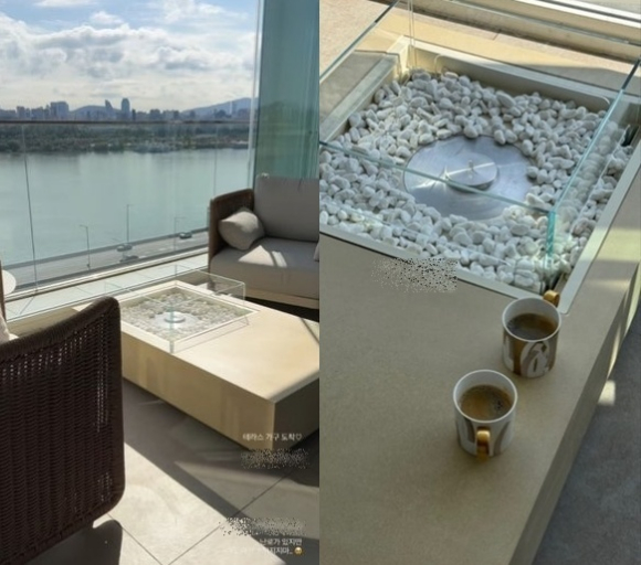 &apos;금융맨♥&apos; 효민, 한강뷰 럭셔리 테라스 자랑...5성 호텔 안 부럽네