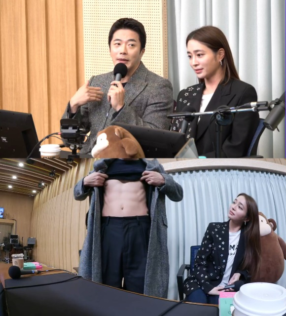 배우 권상우, 이민정이 SBS '컬투쇼'에 출연해 대화를 나누고 있다. [사진=SBS 라디오 캡처]