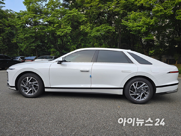 현대차 2026년형 '그랜저 LPG 3.5' 정측면. [사진=김종성 기자]