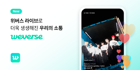 위버스가 18일 영상 라이브 기술을 더한 새로운 위버스를 선보인다. [사진=위버스 ]