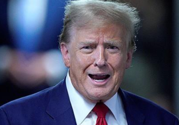 널드 트럼프 미국 대통령 행정부가 불법 이민자 추방을 목적으로, 생존 중인 이민자 6000여 명을 연방정부의 '사망자' 데이터베이스에 입력했다. 사진은 법원 앞에서 취재진에 말하는 트럼프. [사진=로이터/연합뉴스]