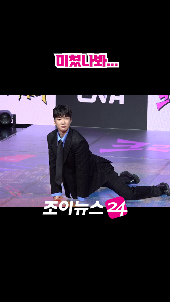 그룹 위너 이승훈이 27일 오후 서울 마포구 상암동 쇼킹케이팝센터에서 열린 ENA 새 예능프로그램 '크레이지 투어' 제작발표회에 참석해 포즈를 취하고 있다. [사진=문수지 기자]