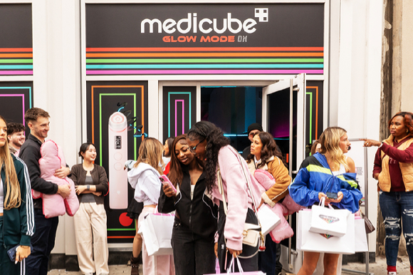 10월 24일부터 11월 2일까지 열린 메디큐브 미국 뉴욕 팝업스토어 현장. [사진=에이피알]
