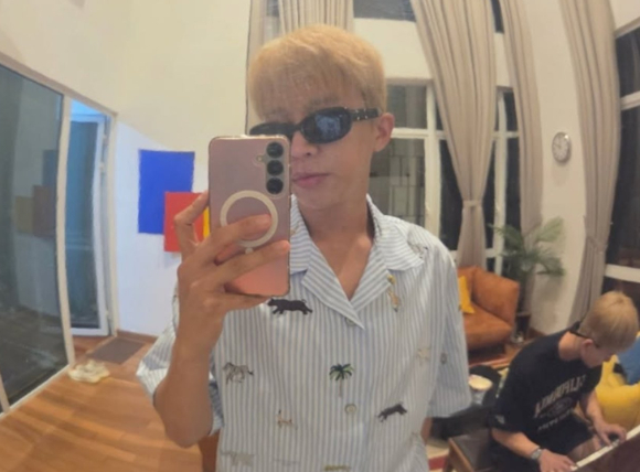 사진은 금발로 변신한 임영웅. [사진=임영웅 인스타그램 ]