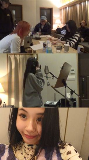 트와이스 채영 솔로 앨범 작업기 영상 갈무리 [사진=JYP엔터테인먼트]