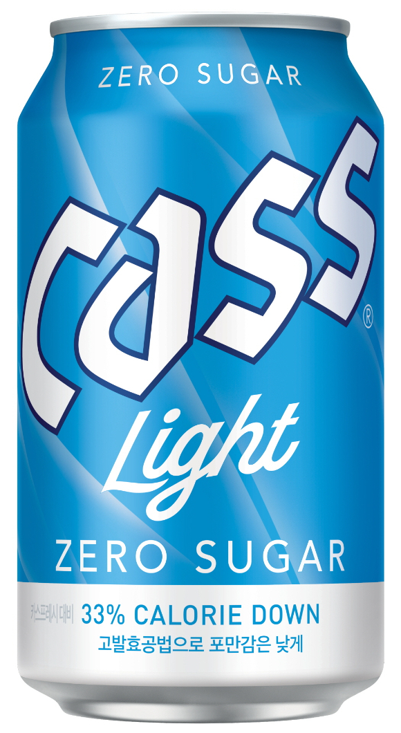 이번에 새롭게 리뉴얼 된 '카스 라이트' 제품 이미지. [사진=오비맥주]