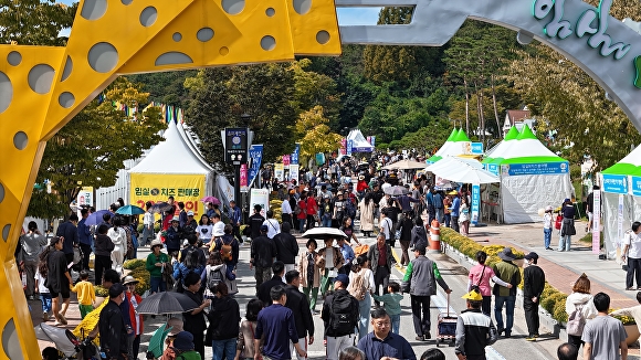 임실N치즈축제장을 찾은 관광 인파  [사진=임실군]