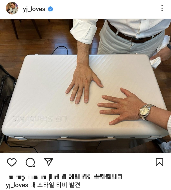 정용진 신세계그룹 부회장이 최근 자신의 인스타그램을 통해 'LG 스탠바이미 고'에 대한 관심을 드러냈다. [사진=정용진 신세계그룹 부회장 인스타그램 캡처] [사진=정용진 신세계그룹 부회장 인스타그램 캡처]