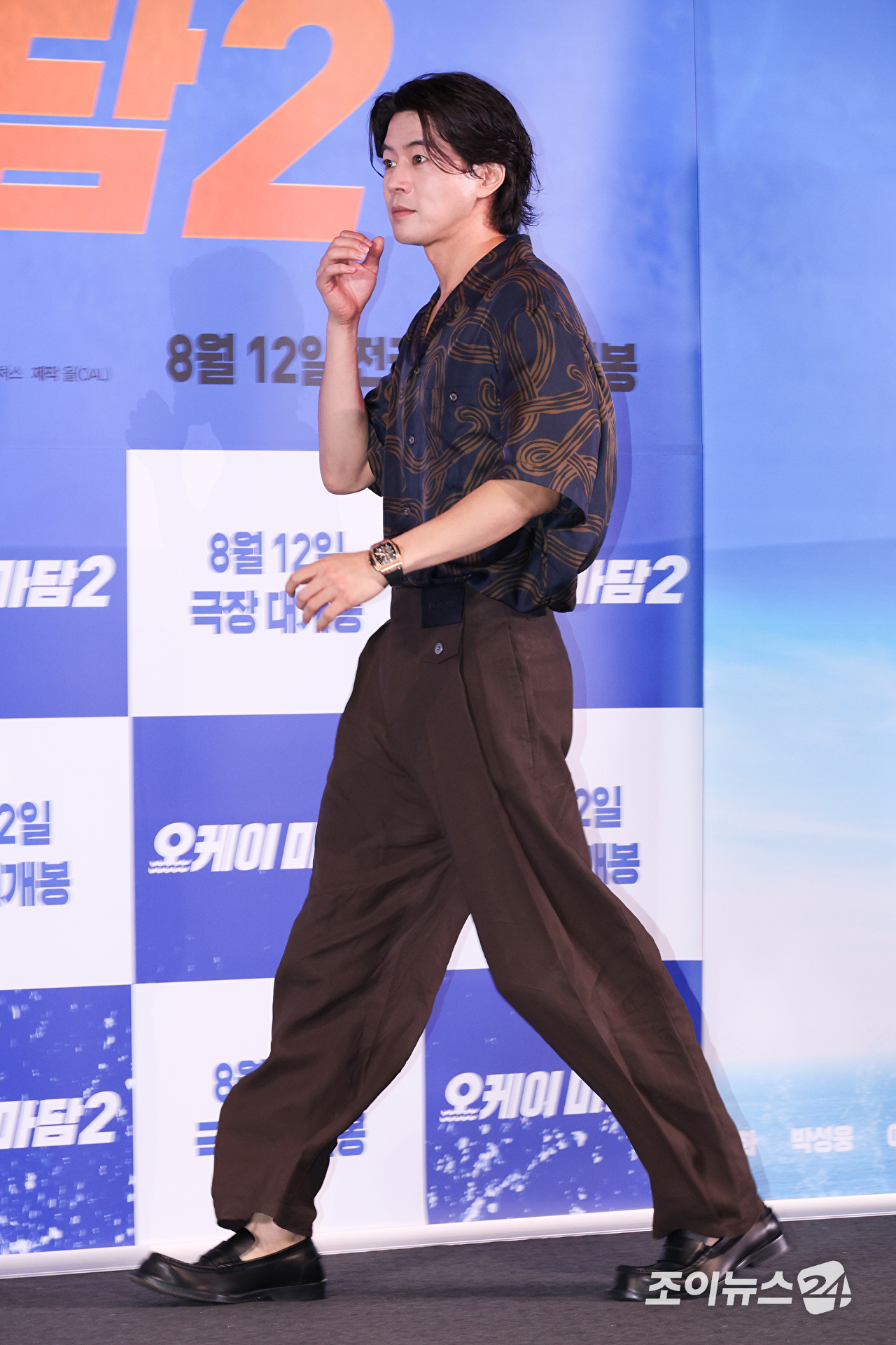 배우 이상윤이 27일 오후 서울 용산구 CGV 용산아이파크몰점에서 진행된 영화 '오케이 마담2'(감독 이철하) 언론시사회에 참석해 포즈를 취하고 있다. [사진=문수지 기자]