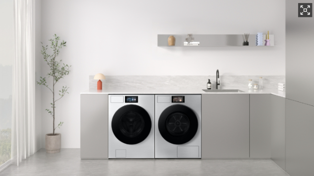 삼성전자 비스포크 AI 세탁기와 건조기. [사진=삼성전자]