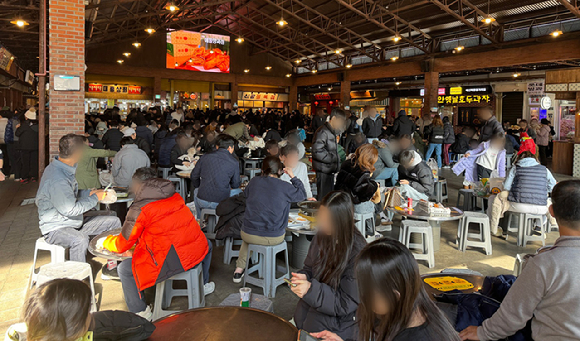 더본코리아가 '다시온' 프로젝트를 진행한 충남 예산시 '예산장터광장' 모습. [사진=더본코리아 제공]