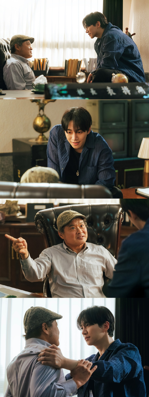 '태풍상사' 이준호와 김상호가 열연을 펼치고 있다. [사진=tvN]