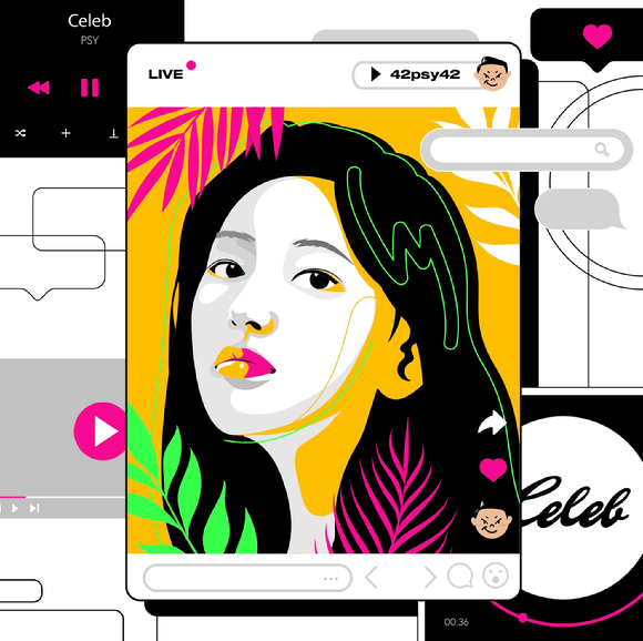 싸이 '셀럽' 이미지 [사진=피네이션]