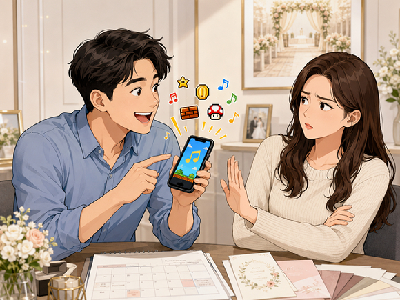 예비신랑과 결혼식 입장곡 관련 갈등으로 파혼까지 고민하는 여성의 사연이 알려졌다. 사진은 챗GPT로 생성한 인공지능(AI) 이미지. [사진=챗GPT]
