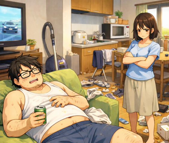 시어머니의 말에 휘둘려 아무것도 하지 않는 남편에 대한 불만이 아내의 사연을 통해 알려졌다. 사진은 AI 생성 이미지로, 본 기사 내용과 무관. [사진=챗GPT]