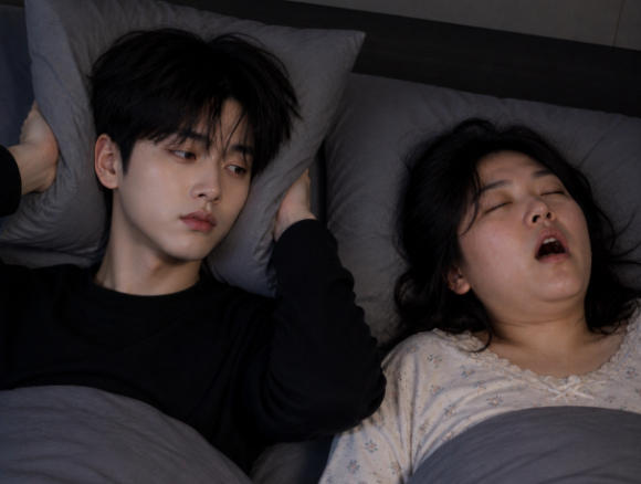 아내의 심한 코골이 때문에 잠을 제대로 자지 못해 스트레스를 받고 있다는 남편의 사연이 알려졌다. 사진은 AI 생성 이미지로, 본 기사 내용과 무관. [사진=챗GPT]