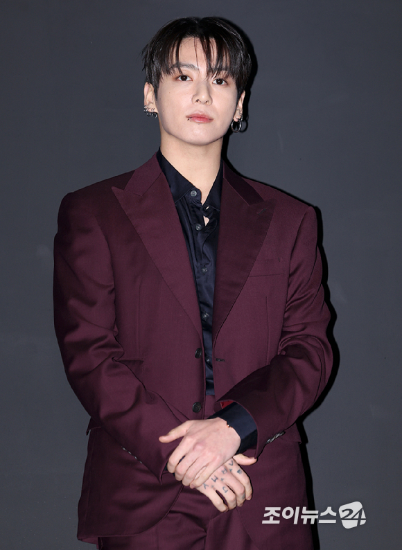 그룹 방탄소년단(BTS) 정국이 12일 오후 서울 강남구 논현동 STRX하우스에서 열린 위블로 글로벌 앰버서더 어나운스먼트 이벤트 포토월 행사에 참석하고 있다. [사진=정소희 기자]