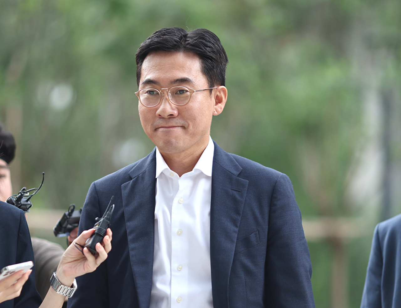 조영탁 IMS모빌리티 대표가 20일 조사를 받기 위해 김건희 여사 관련 의혹을 수사하는 민중기 특별검사팀으로 출석하고 있다. 2025.8.20 [사진=연합뉴스]