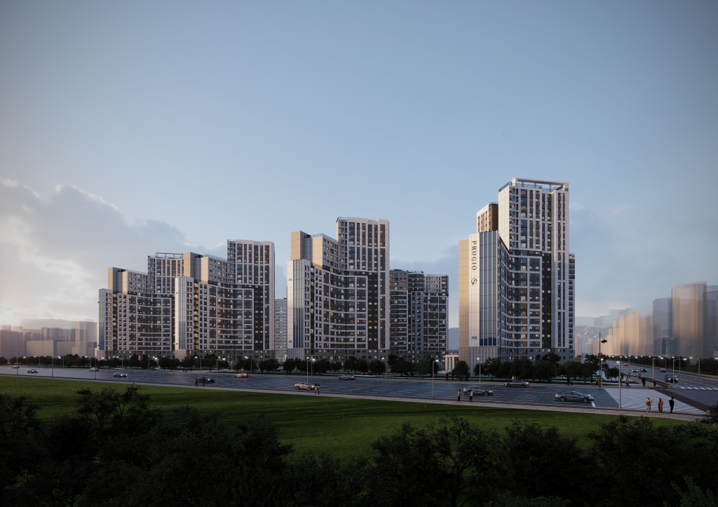 '에코델타시티 푸르지오 트레파크' 투시도 [사진=대우건설]