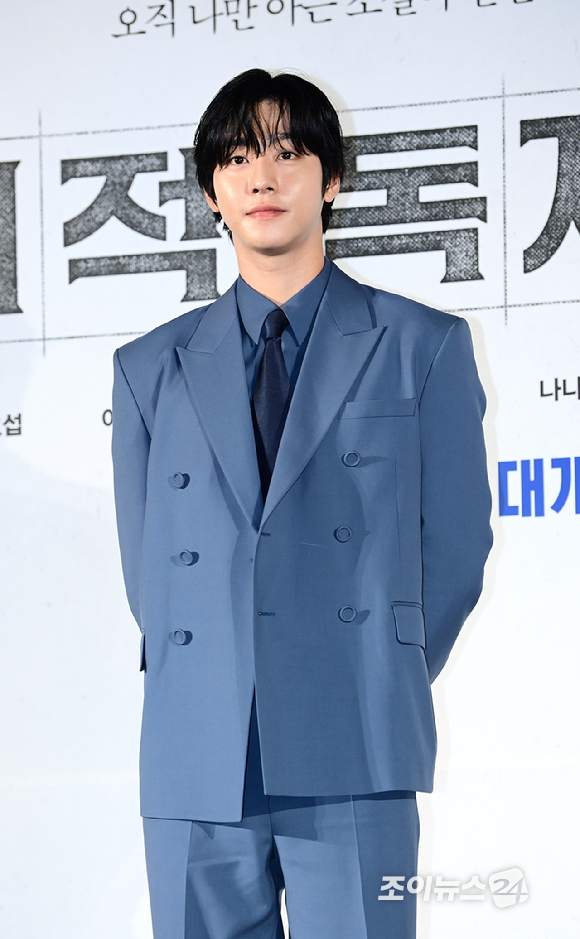 배우 안효섭이 17일 오전 서울 광진구 자양동 롯데시네마 건대입구점에서 열린 영화 '전지적 독자 시점'(감독 김병우) 제작보고회에 참석하고 있다. [사진=정소희 기자]