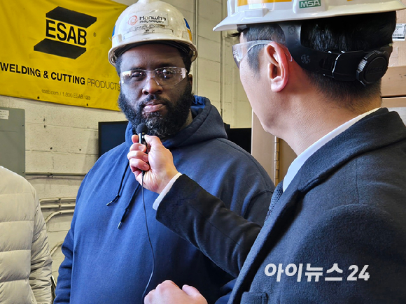 미국 펜실베이니아주 필라델피아에 위치한 한화 필리조선소 전경. [사진=최란 기자]