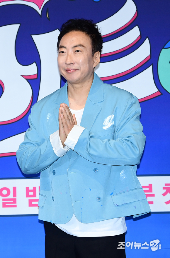 코미디언 박명수가 20일 오후 서울 구로구 라마다 호텔에서 열린 JTBC 신규 예능 '극한투어' 제작발표회에 참석하고 있다. [사진=정소희 기자]