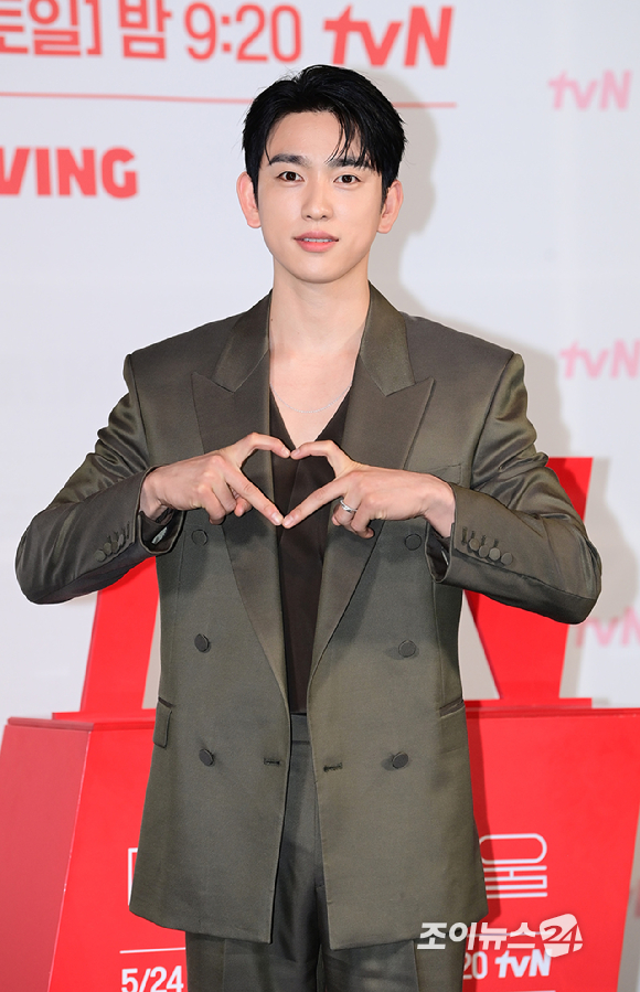배우 박진영이 21일 오후 서울 영등포구 CGV 영등포에서 열린 tvN '미지의 서울' 제작발표회에서 참석하고 있다. [사진=정소희 기자]