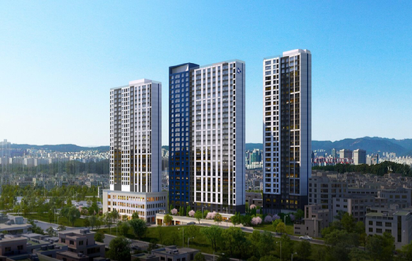 충정로1구역 공공재개발 투시도. [사진=두산건설]