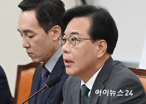 송언석 국민의힘 원내대표가 6일 국회에서 열린 최고위원회의에서 발언하고 있다. [사진=곽영래 기자]