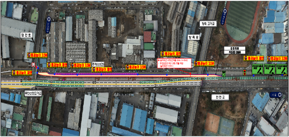 인천광역시 주안산단진출로 평면도 [사진=인천시]
