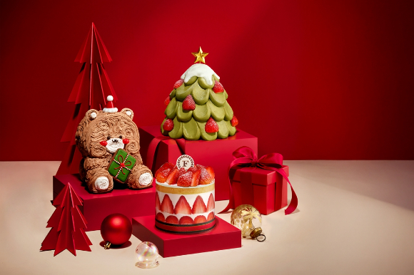 프랑제리 크리스마스 케이크. [사진=이랜드이츠]